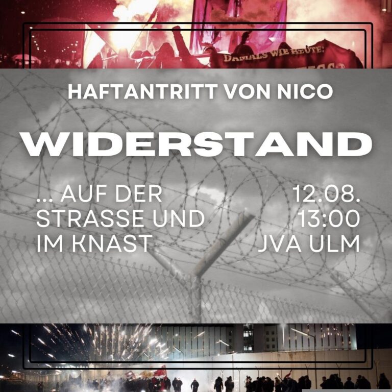 Haftantritt von Nico