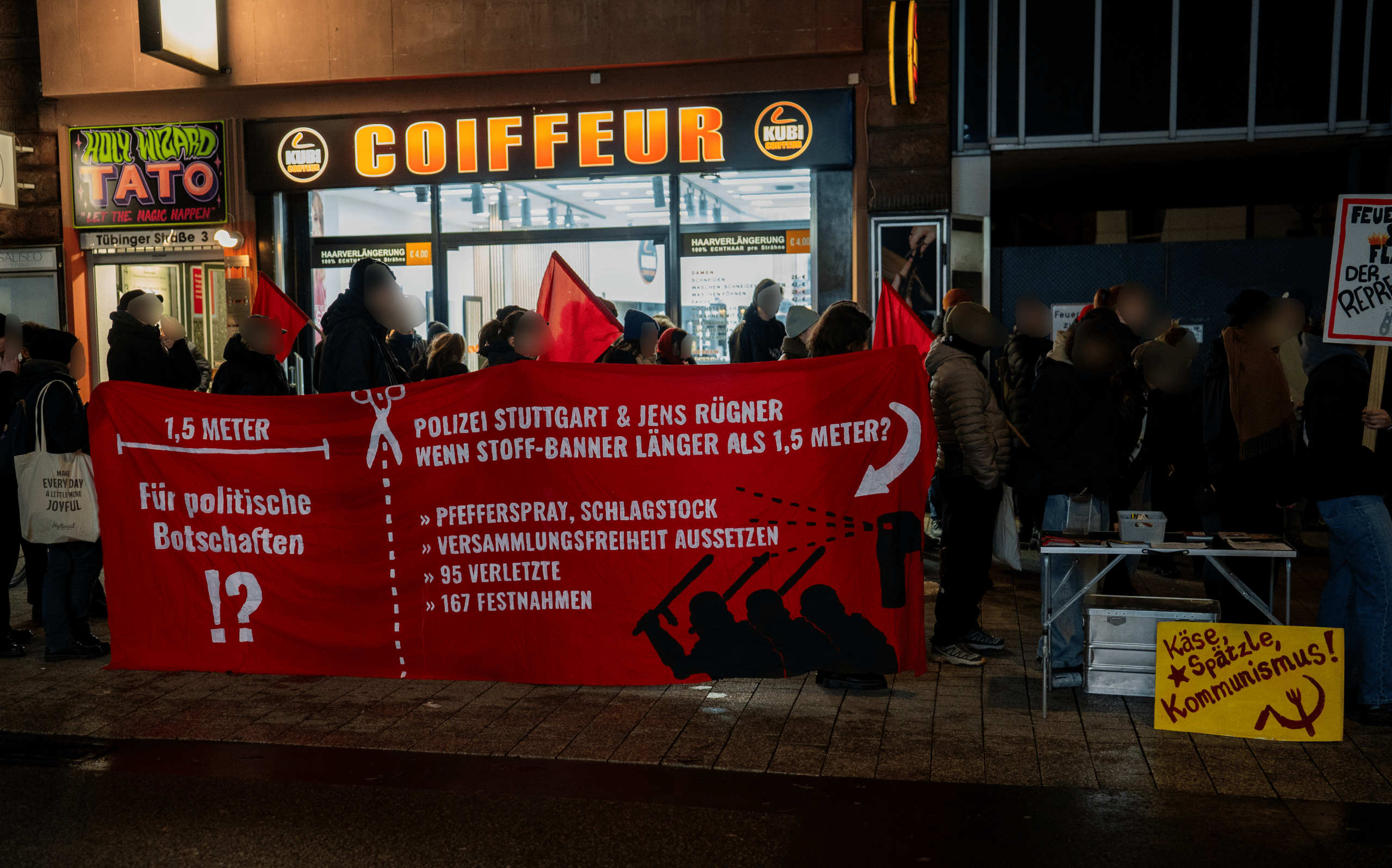 Bericht zur Kundgebung zum Start der Prozesse rund um die Repression am 1.Mai 2024
