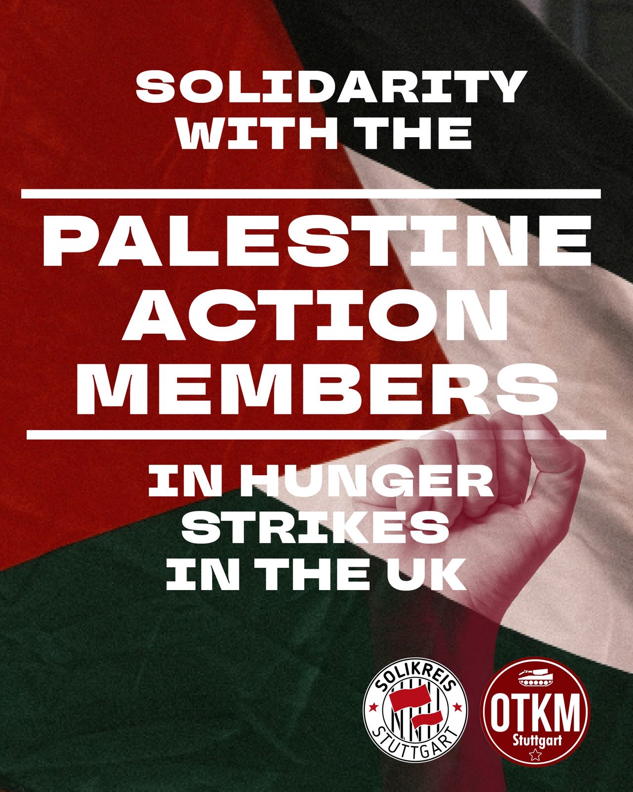 Solidarität mit den Palestine Action Genoss:innen im Hungerstreik