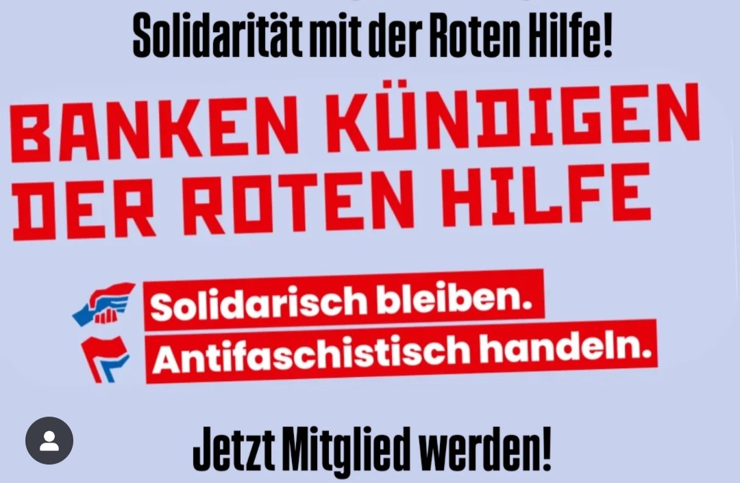 Soliarität mit der Roten Hilfe!