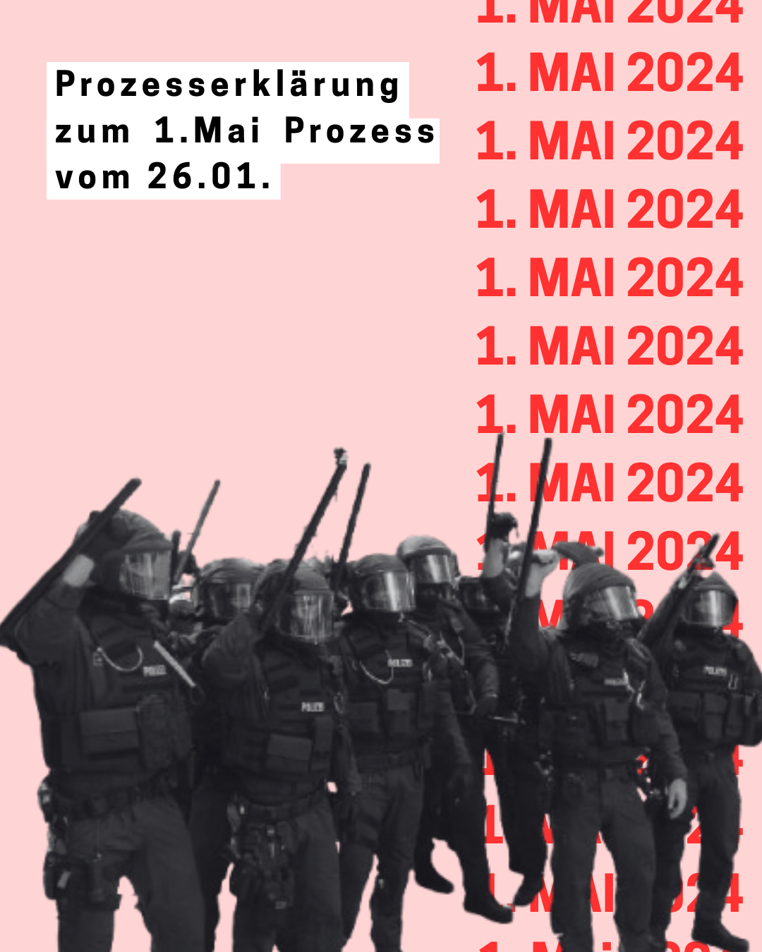 Prozesserklärung des angeklagten Genossen zum ersten Prozess im Rahmen der 1.Mai 2024 Repression