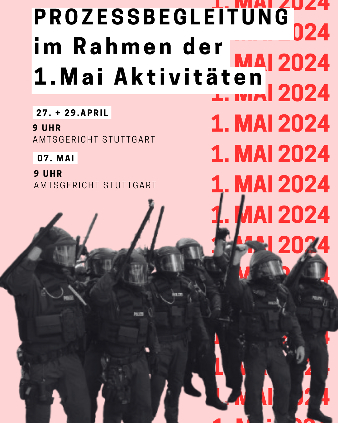 Prozessbegleitung im Rahmen der 1.Mai Aktivitäten