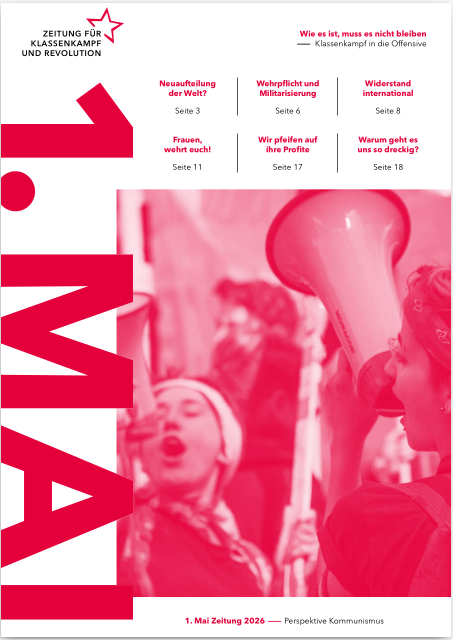 Artikel zum Thema Repression in der 1.Mai Zeitung von Perspektive Kommunismus