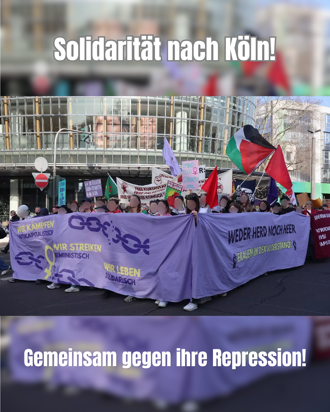 Solidarität nach Köln! – Hausdurchsuchungen im Kontext des 8.März!